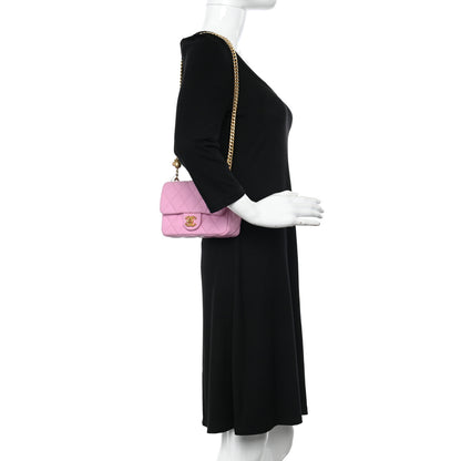 Chanel Caviar Quilted Mini Rectangular Sweetheart Flap Lilac 2 of 11