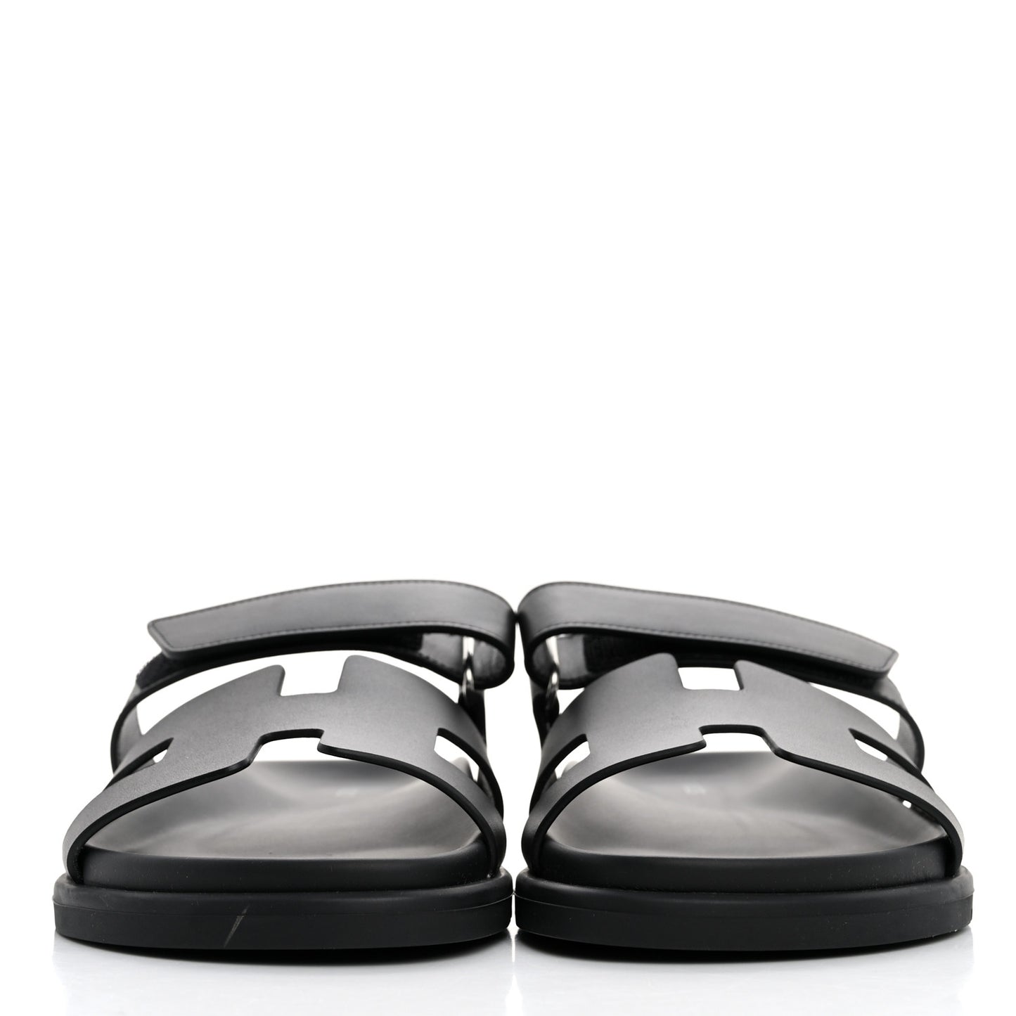 Calfskin Womens Chypre Sandals 39.5 Black