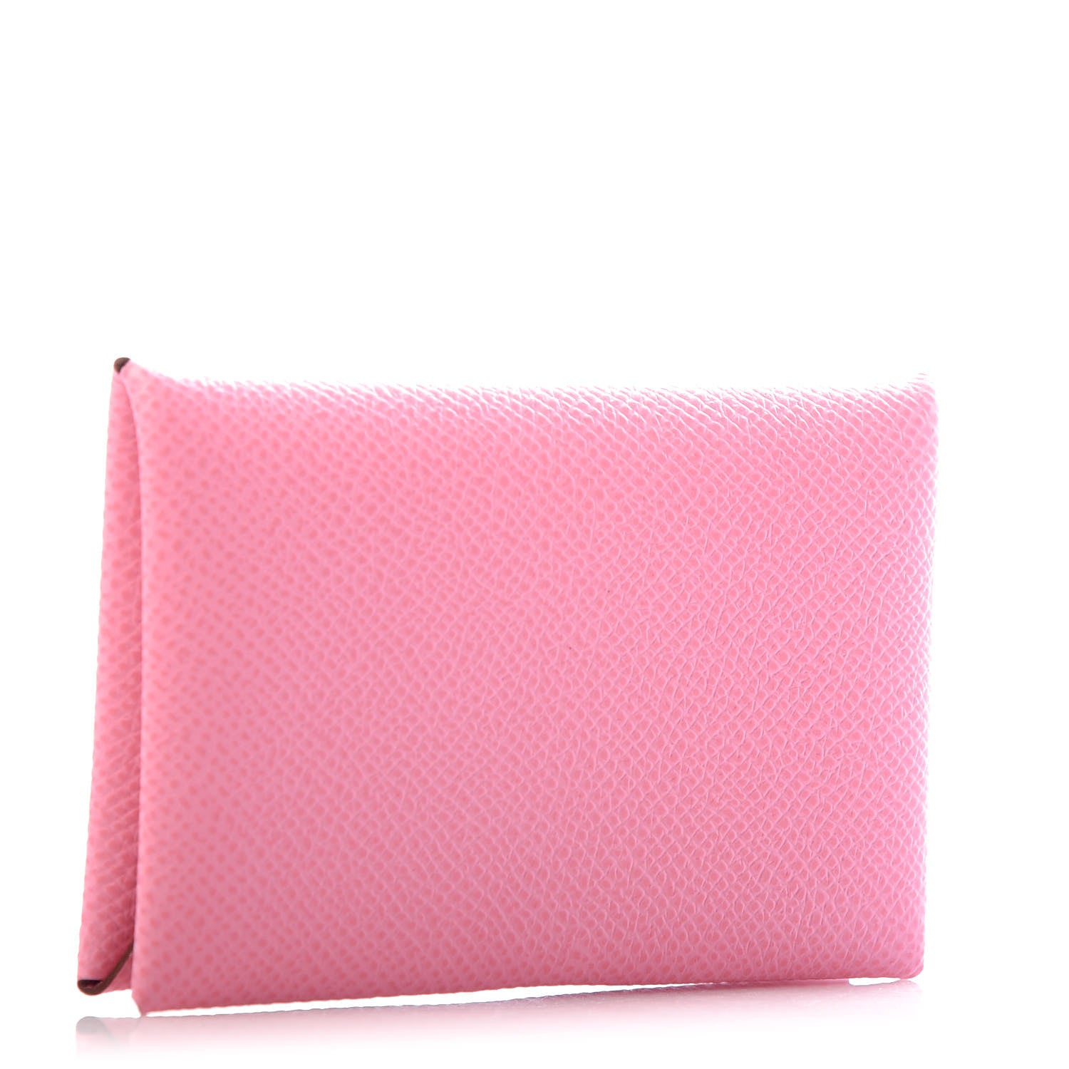Hermes Epsom Calvi Card Case Rose Azalee 3 of 7