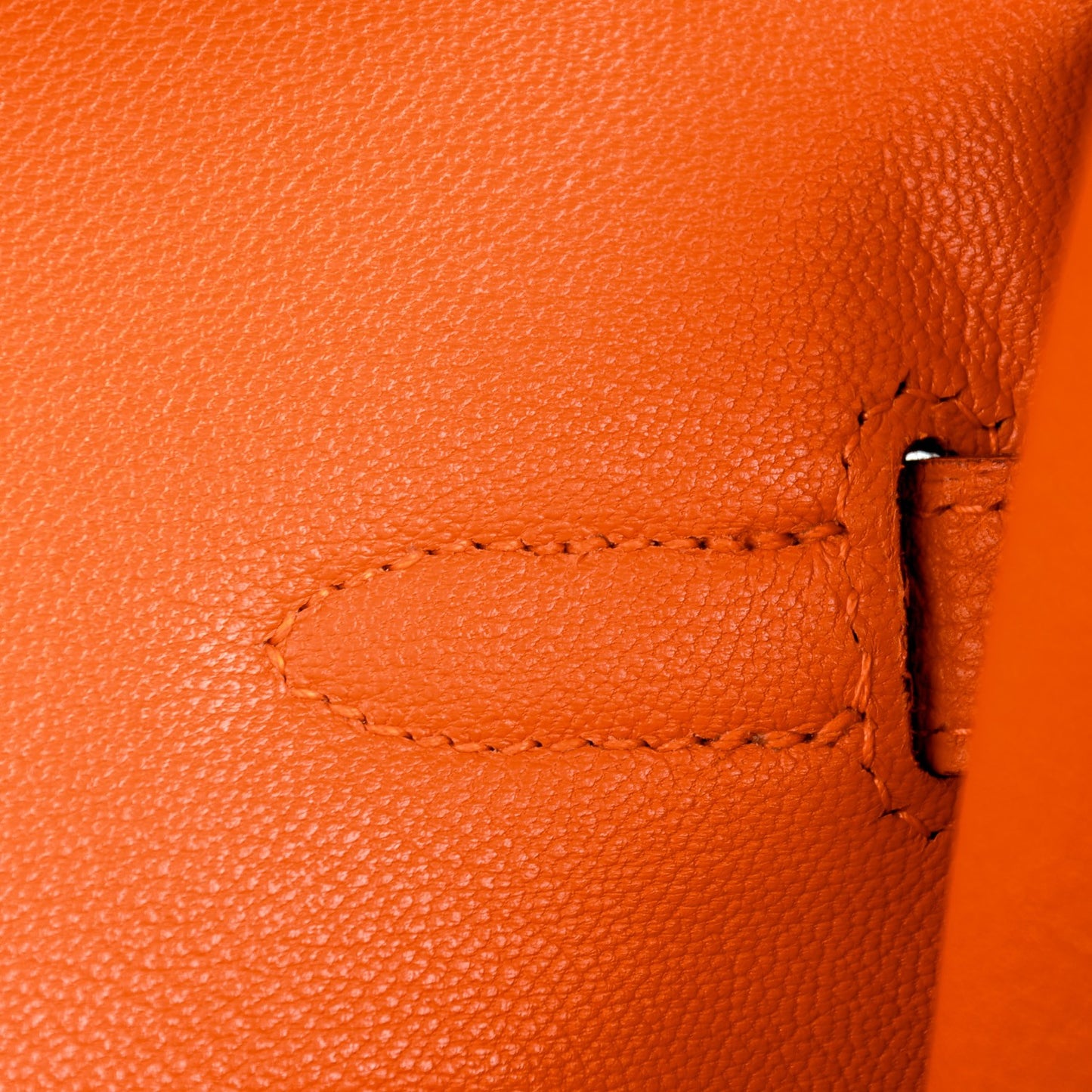 Taurillon Clemence Birkin 35 Orange