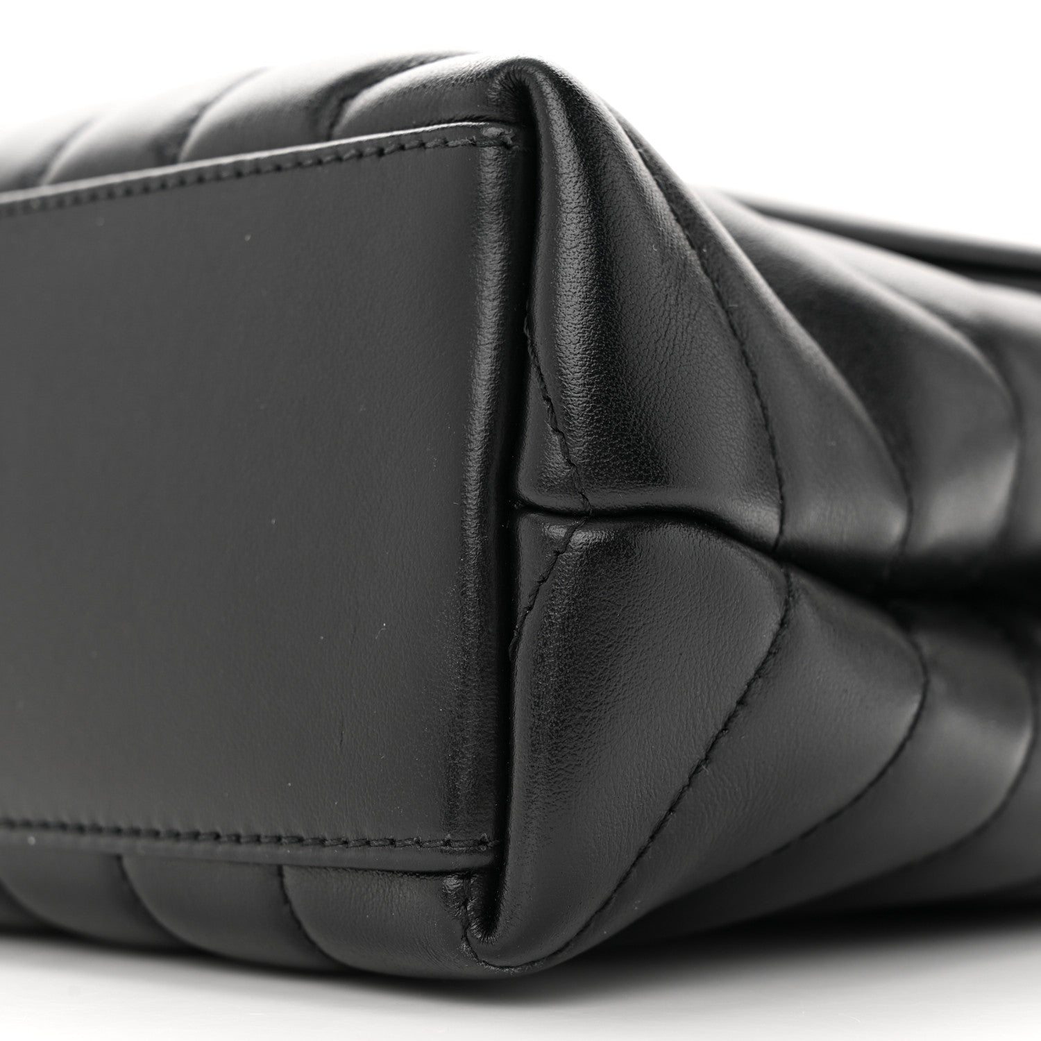 Saint Laurent Calfskin Y Quilted Monogram Monochrome Small Loulou Chain Satchel Black 10 of 13