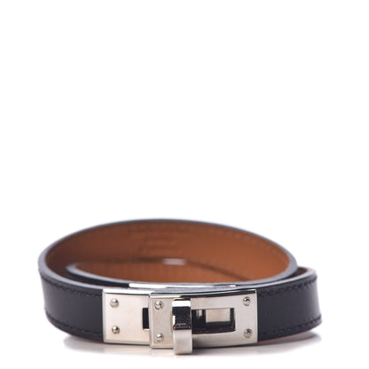 Hermes Chamonix Kelly Double Tour Bracelet S Black 1 of 5
