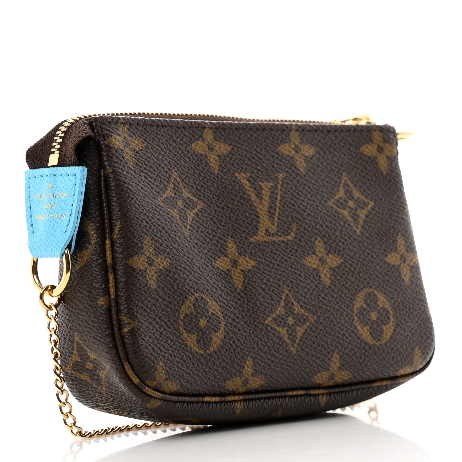 Louis Vuitton Monogram 2022 Christmas Animation Tokyo Mini Pochette Accessories Blue 3 of 9