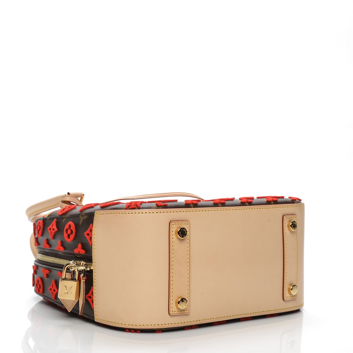 Louis Vuitton Monogram Tuffetage Deauville Cube Red 4 of 7