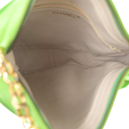 Chanel Lambskin Quilted Tassel Camera Case Green 5 of 14