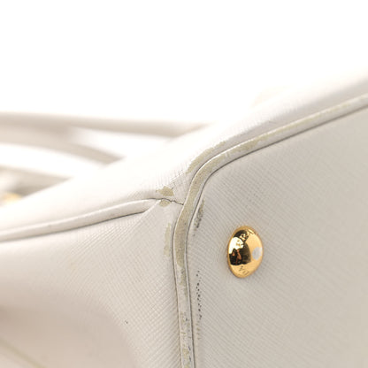 Prada Saffiano Medium Galleria Double Zip Tote Bianco 12 of 19