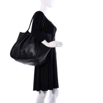 Proenza Schouler Calfskin XL Ruched Tote Black 2 of 17