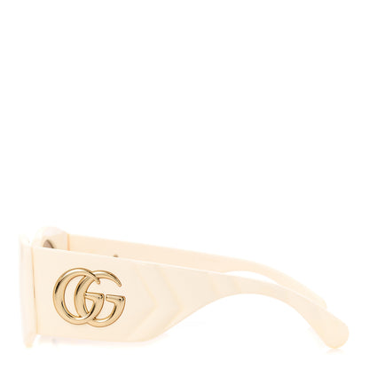Gucci Acetate Frame GG Marmont Logo Sunglasses GG0810S Ivory 3 of 8