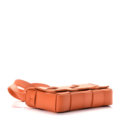 Bottega Veneta Calfskin Maxi Intreccio Cassette Bag Burned Orange 3 of 4