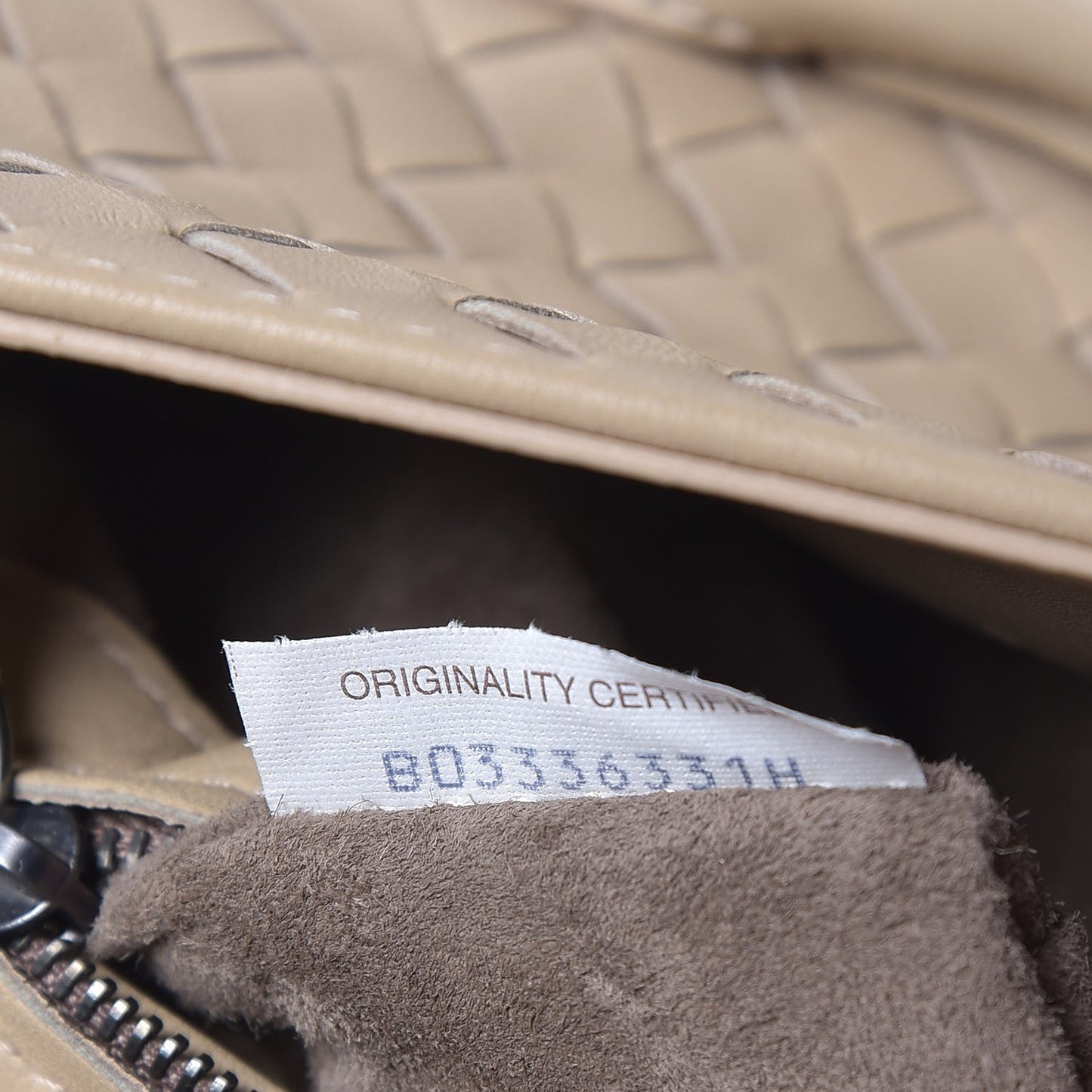 Nappa Intrecciato Rialto Shoulder Bag Mink