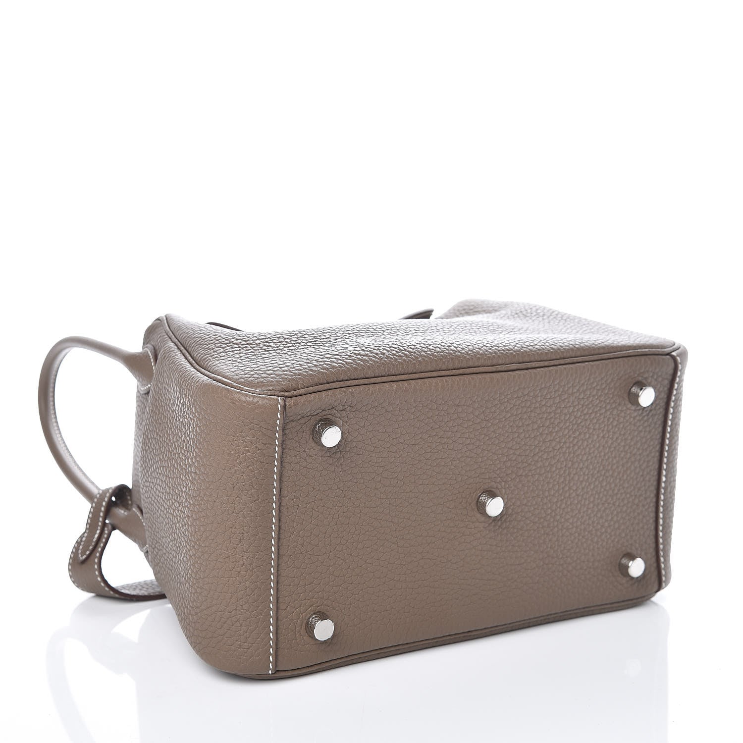 Hermes Taurillon Clemence Lindy 26 Etoupe 4 of 10