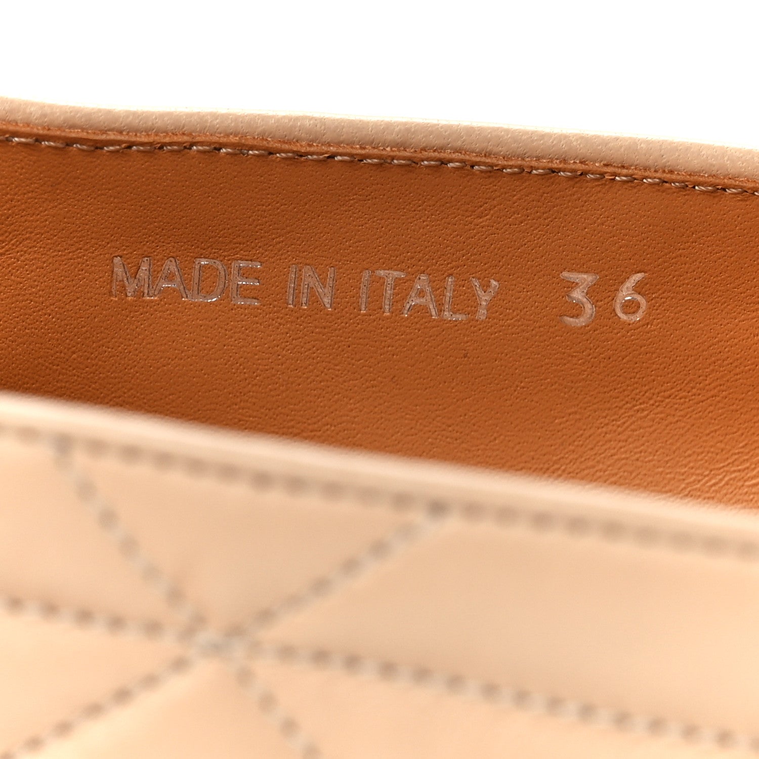 Prada Nappa Quilted Logo Espadrilles 36 Beige 8 of 8