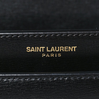 Saint Laurent Calfskin Medium Monogram Sunset Black 6 of 8