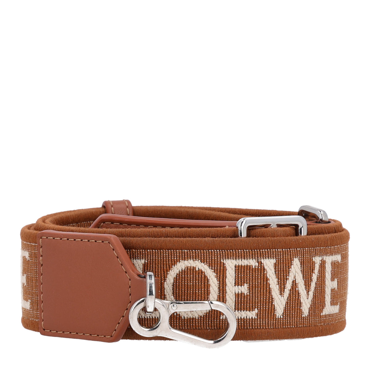 Calfskin Jacquard Anagram Strap  Tan