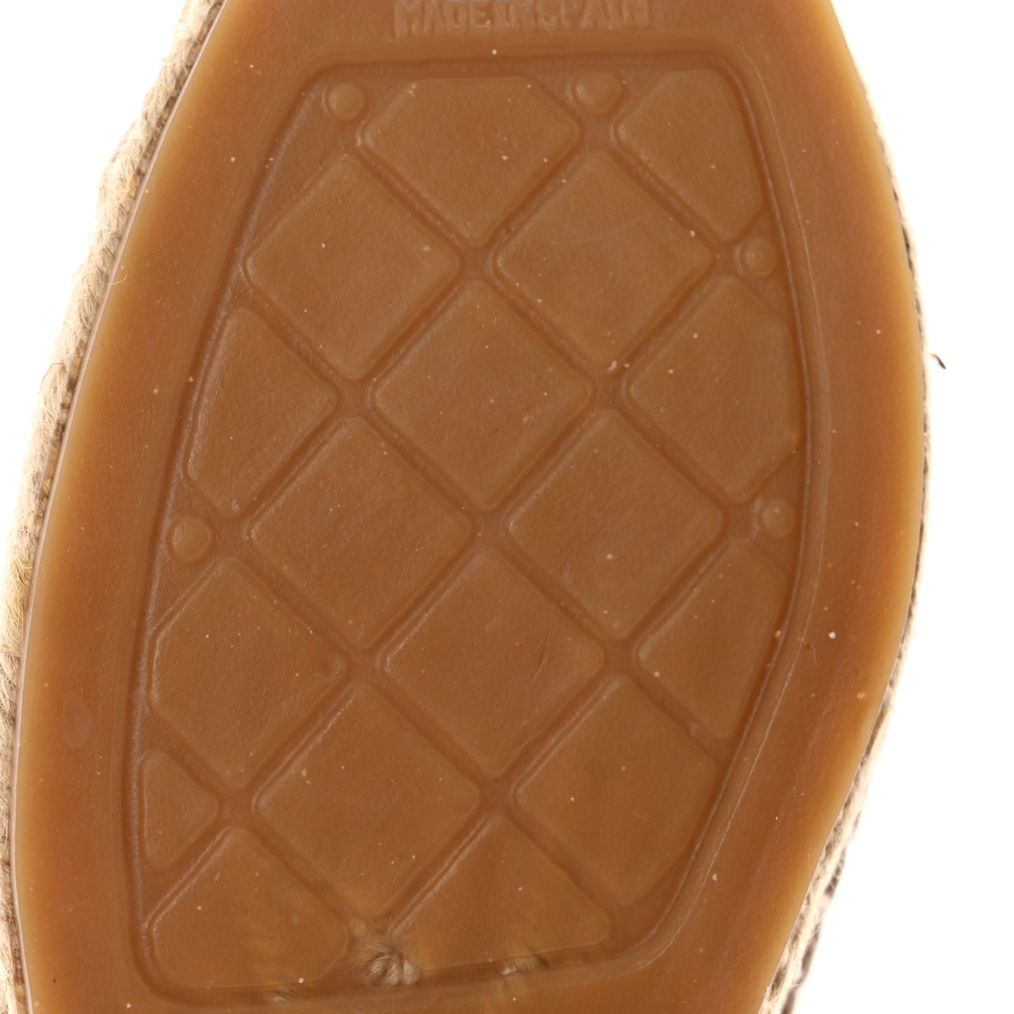 Lambskin CC Espadrilles 38 Beige Black