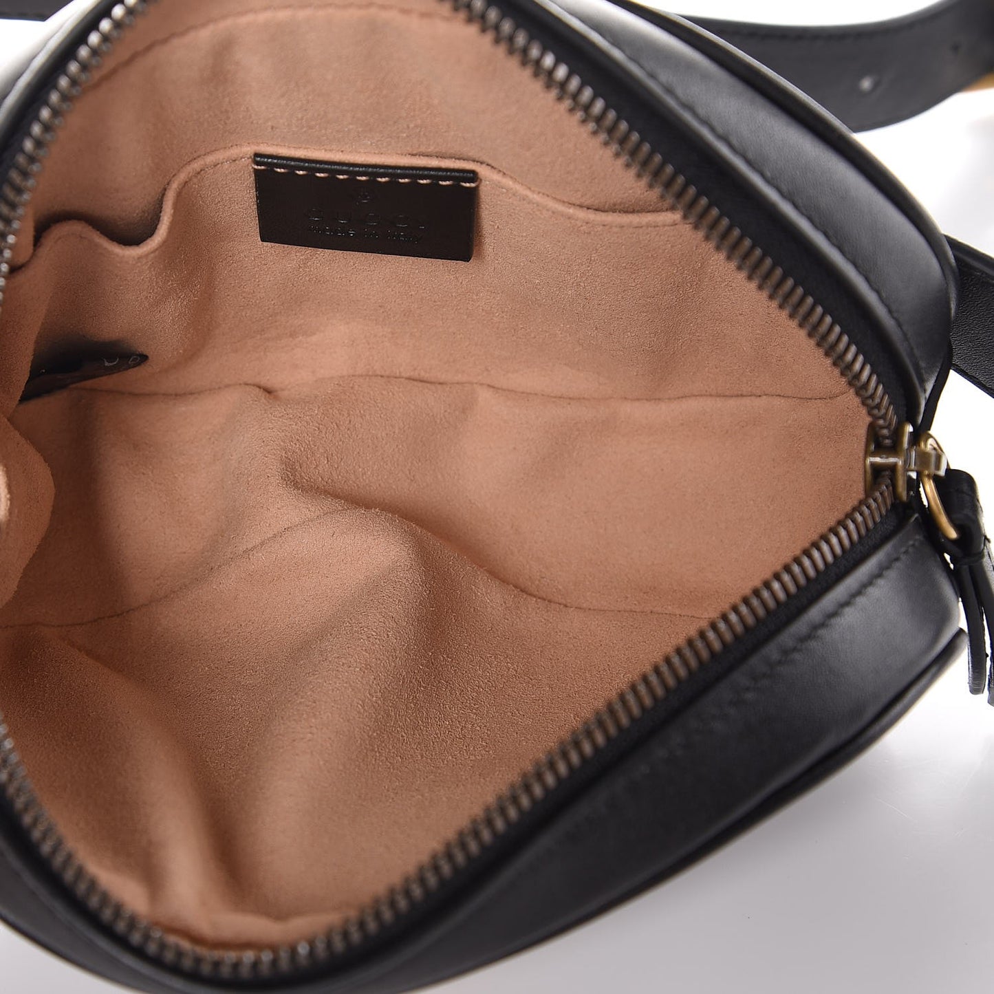 Calfskin Matelasse GG Marmont Belt Bag 95 38 Black