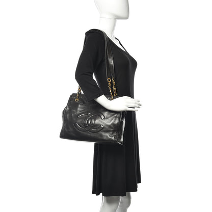 Chanel Lambskin CC Shoulder Bag Black 2 of 12