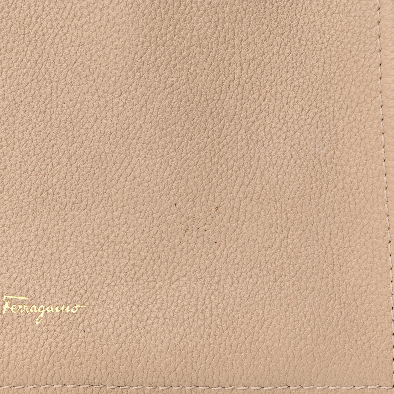Salvatore Ferragamo Calfskin Double Handle Medium Amy New Bisque 14 of 14