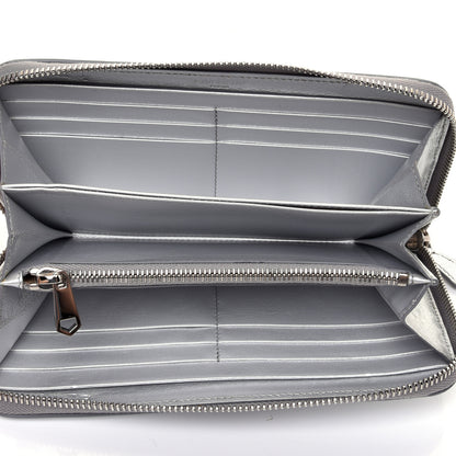 Givenchy Metallic Sugar Goatskin Pandora Zip Around Wallet Silver 5 of 10
