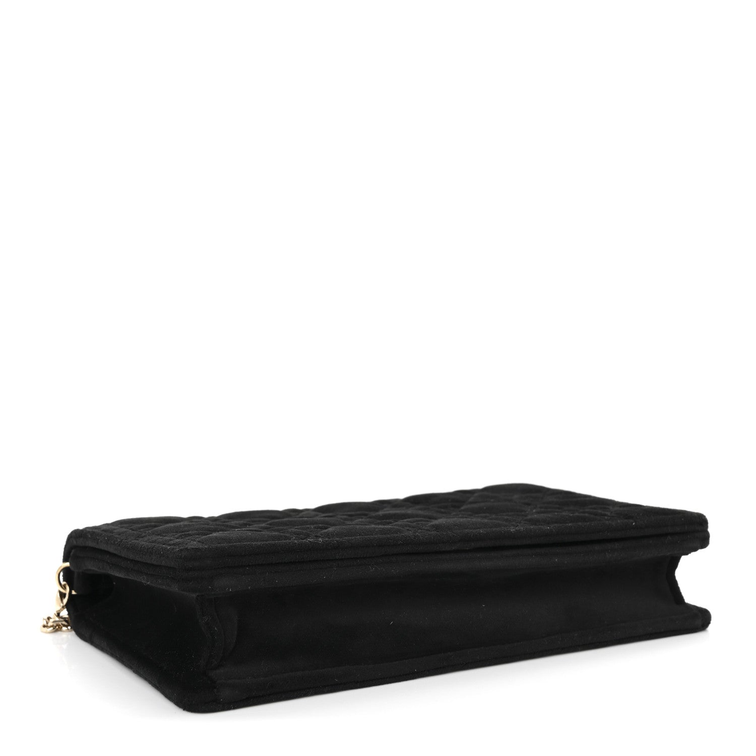Christian Dior Velvet Cannage Lady Dior Convertible Clutch Black 5 of 12