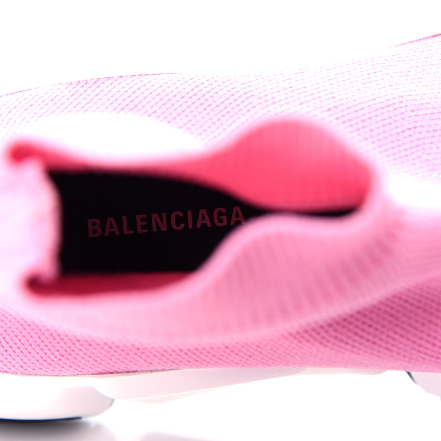 Balenciaga Neoprene Knit Womens Speed Sneakers 36 Pink White Black 8 of 10