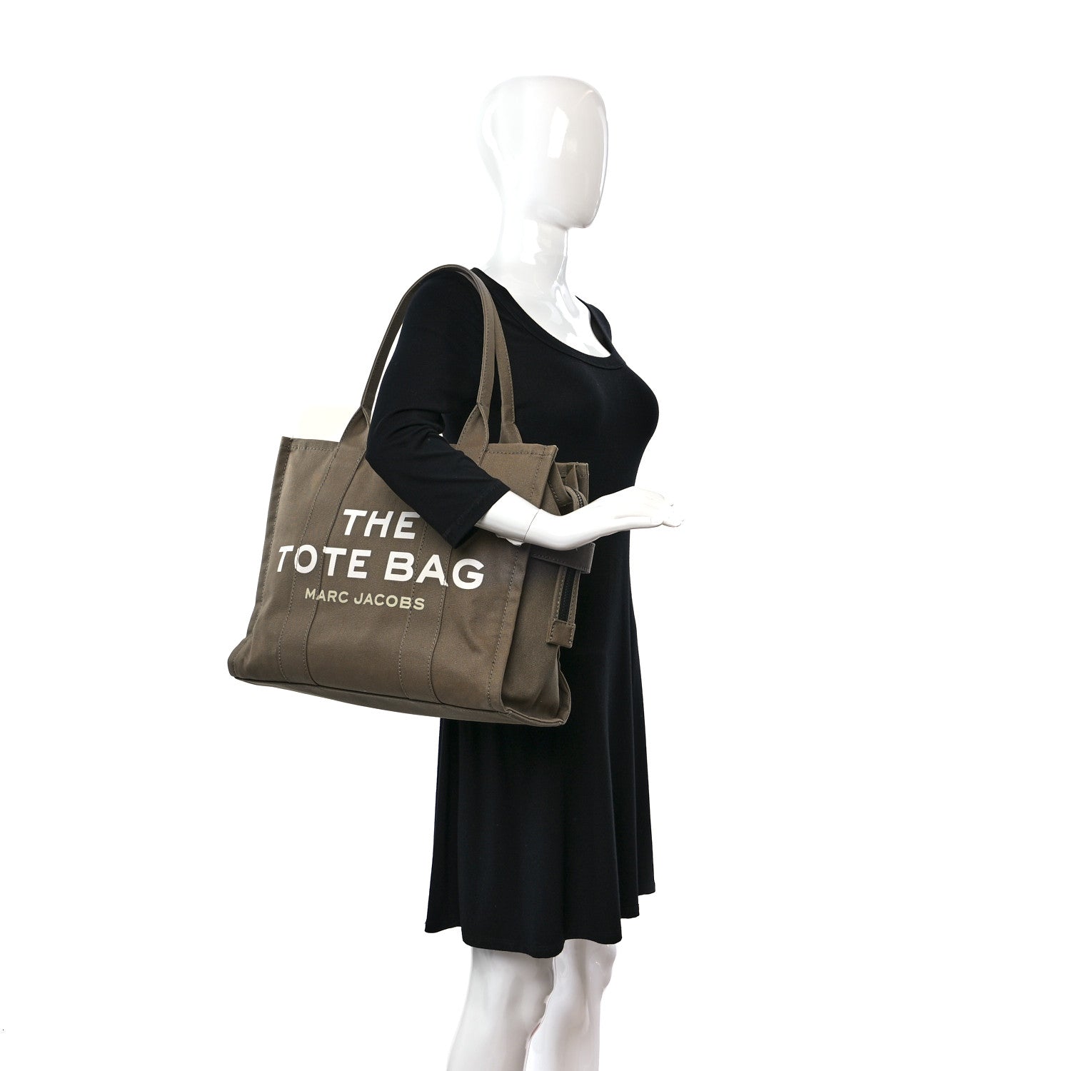Marc Jacobs Canvas Large Summer Tote Bag Slate Green 3 of 10