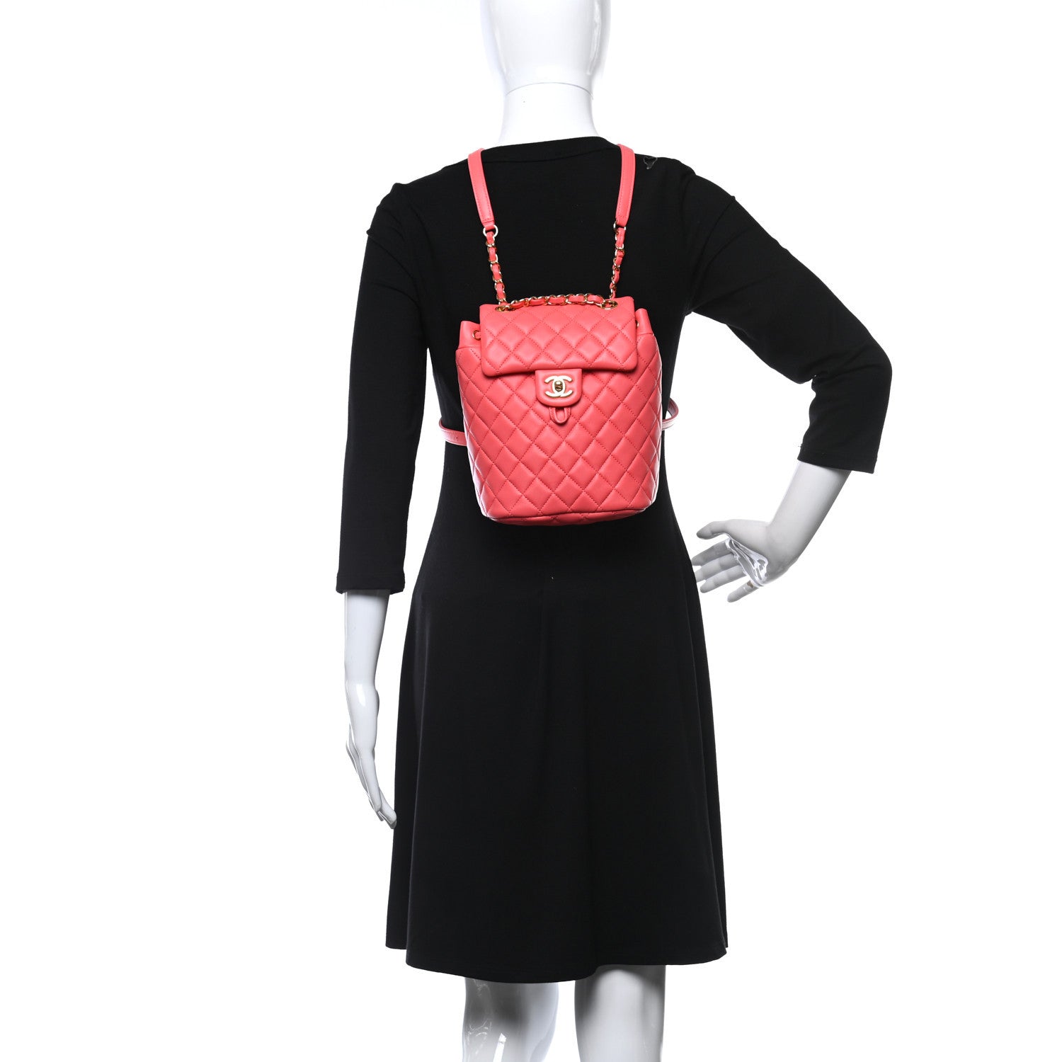 Chanel Lambskin Quilted Mini Urban Spirit Backpack Pink 2 of 9