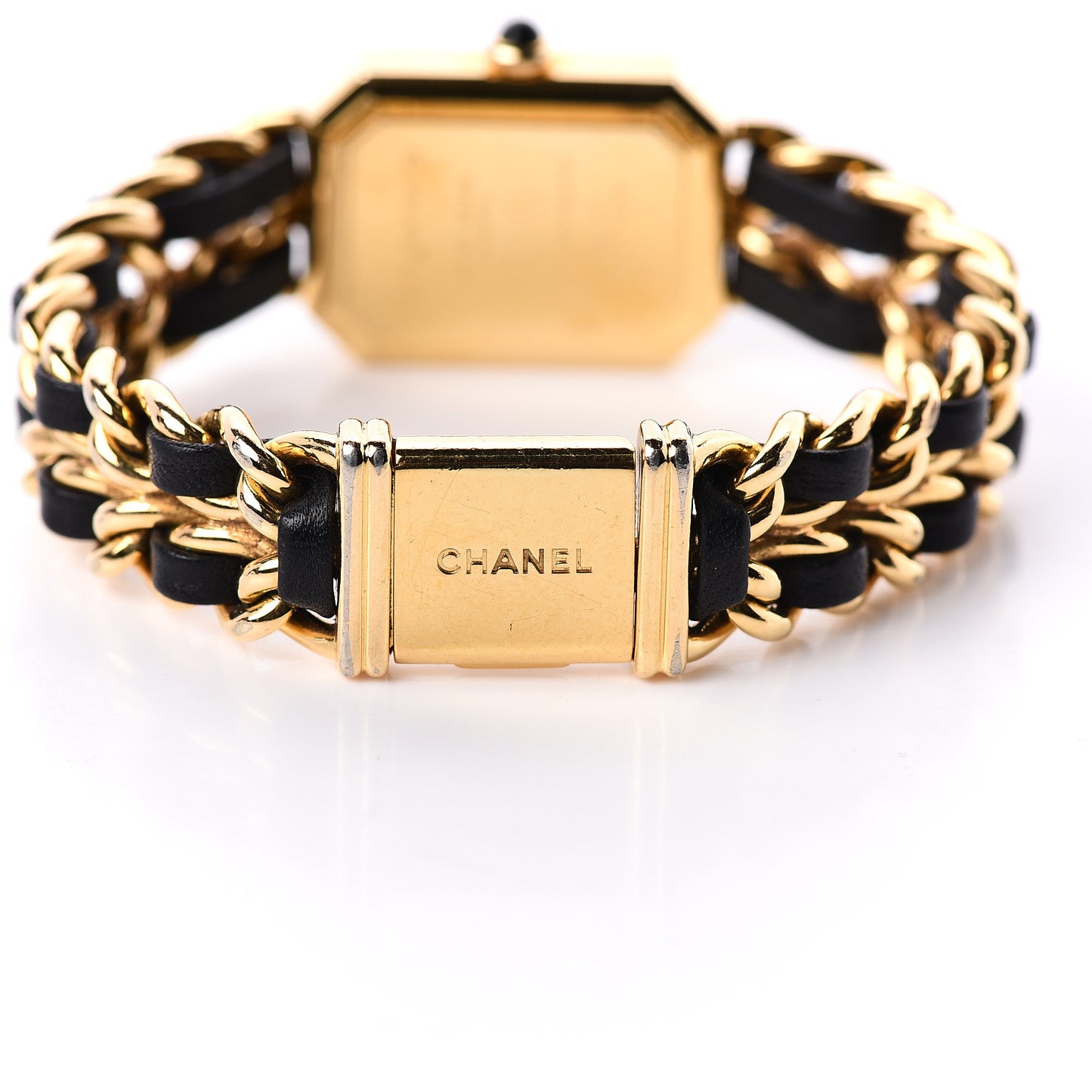 Stainless Steel Lambskin 20mm Chain Premiere Quartz Watch Gold M
