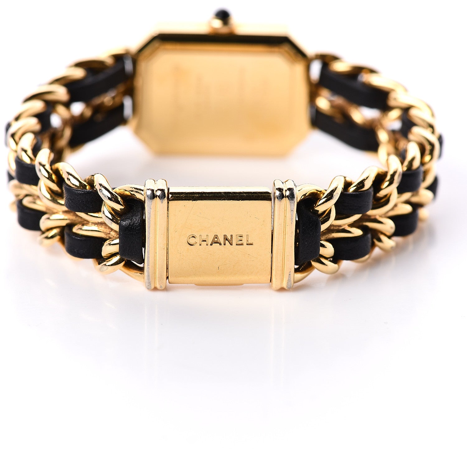 Chanel Stainless Steel Lambskin 20mm Chain Premiere Quartz Watch Gold M 5 of 7