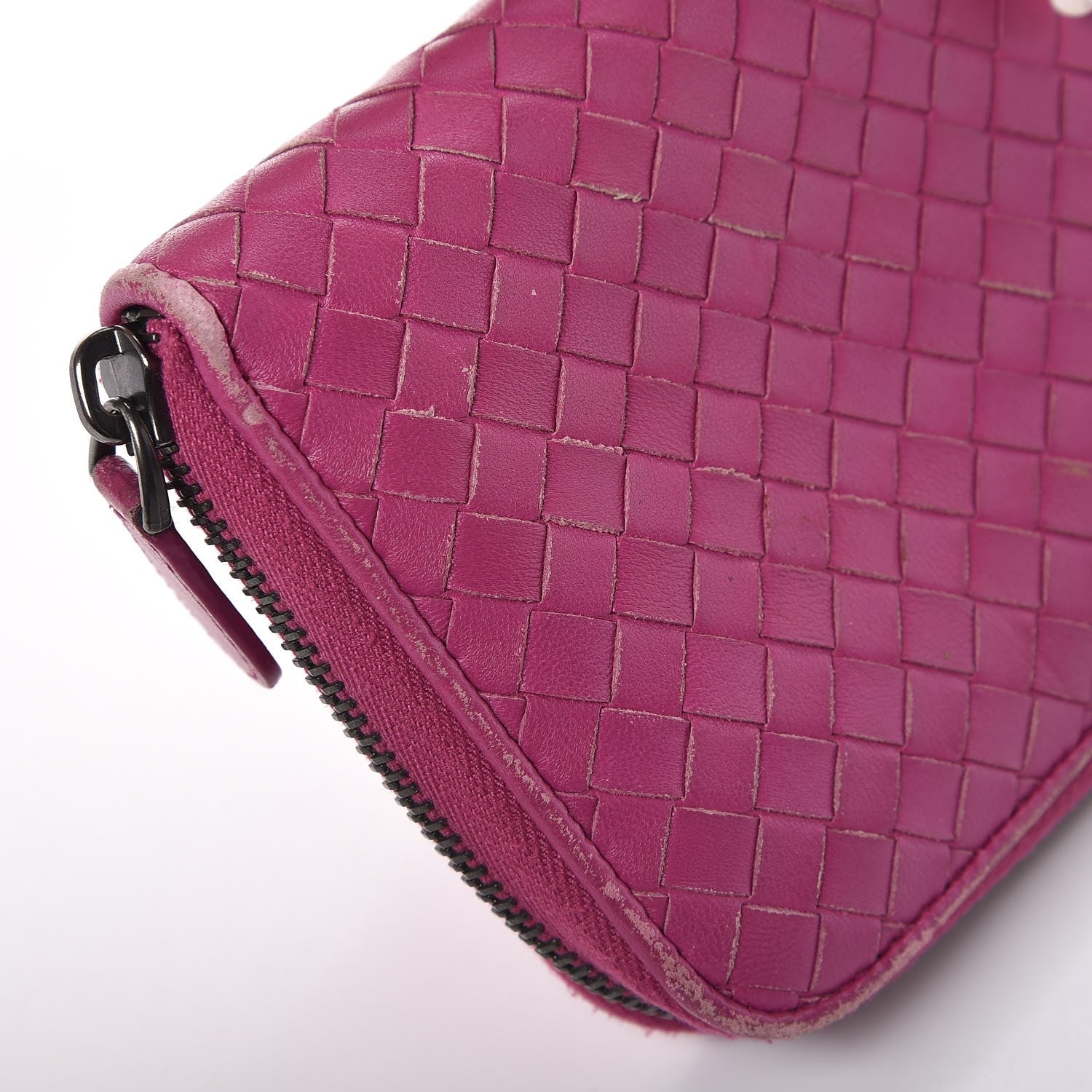 Bottega Veneta Nappa Intrecciato Zip Around Wallet Ametista 11 of 11