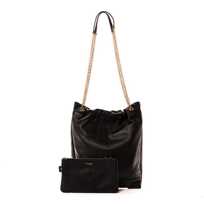 Saint Laurent Lambskin Matelasse Monogram Medium Jamie 4.3 Pochon Black Black 3 of 12