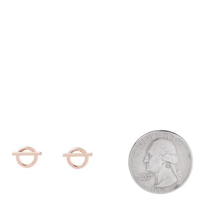 Hermes 18K Rose Gold PM Echappee Earrings 2 of 5