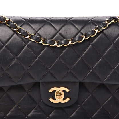 Chanel Lambskin Quilted Medium Double Flap Navy 10 of 10