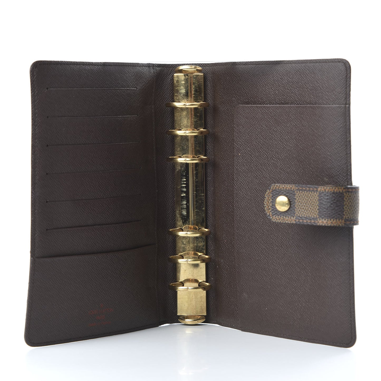 Damier Ebene Medium Ring Agenda Cover