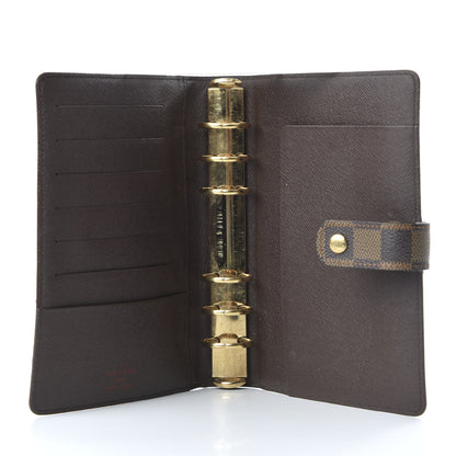 Louis Vuitton Damier Ebene Medium Ring Agenda Cover 5 of 9