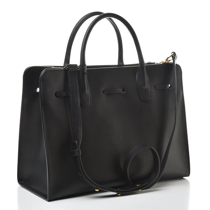 Mansur Gavriel Vegetable Tanned Calfskin Sun Bag Black 3 of 13