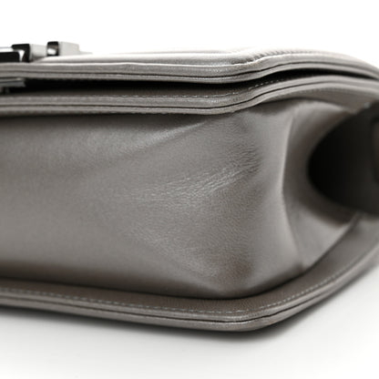 Chanel Galuchat Stingray Small Boy Flap Silver 10 of 11