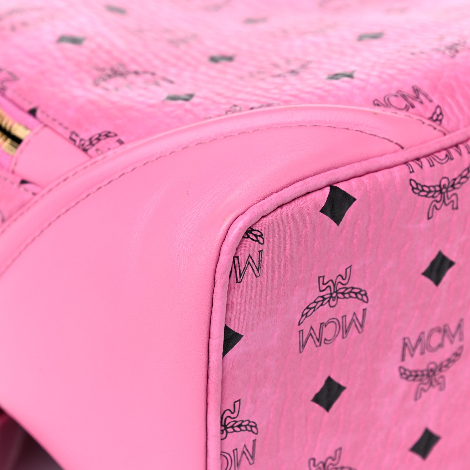 MCM Visetos Small Duke Backpack Pink 5 of 16