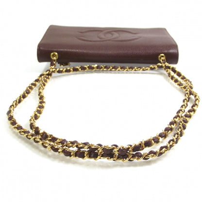 Chanel Caviar Wallet on Chain Brown 5 of 10