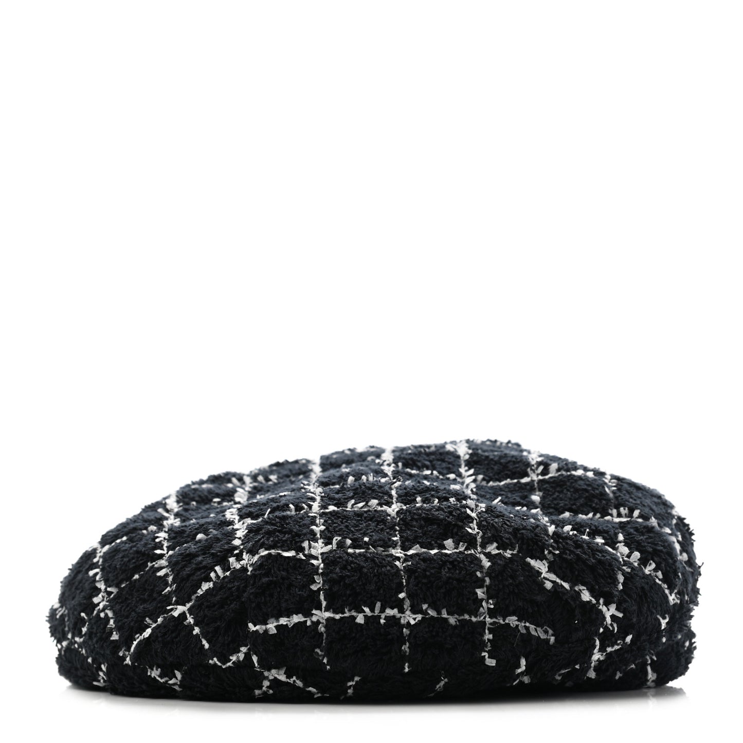 Cotton Tweed CC Beret L Black White