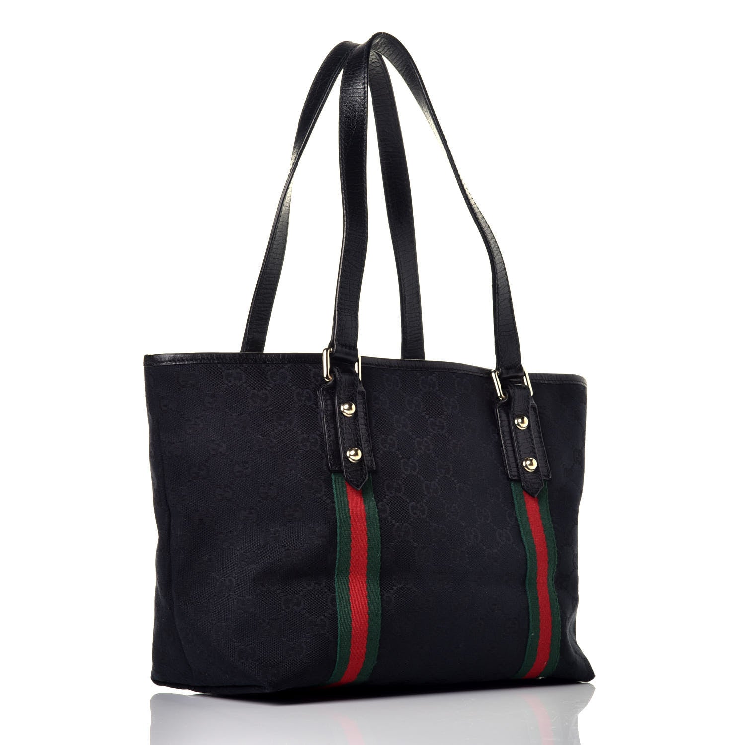 Gucci Monogram Medium Jolicoeur Tote Black 4 of 17