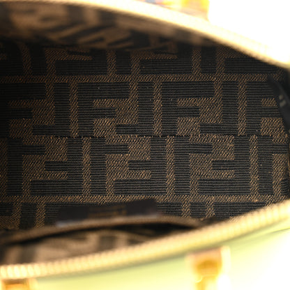 Fendi Vitello King Plexiglass Logo Embossed Mini By The Way Top Handle Boston Bag Wasabi 5 of 13