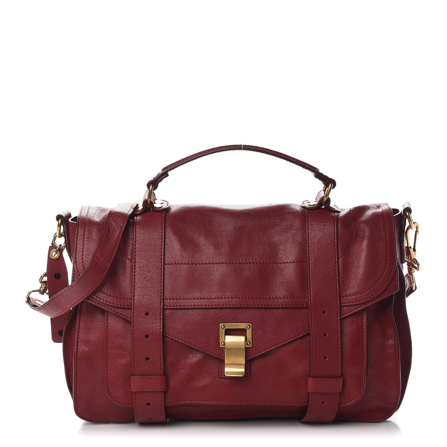 Proenza Schouler Lambskin Medium PS1 Satchel Chianti 1 of 16