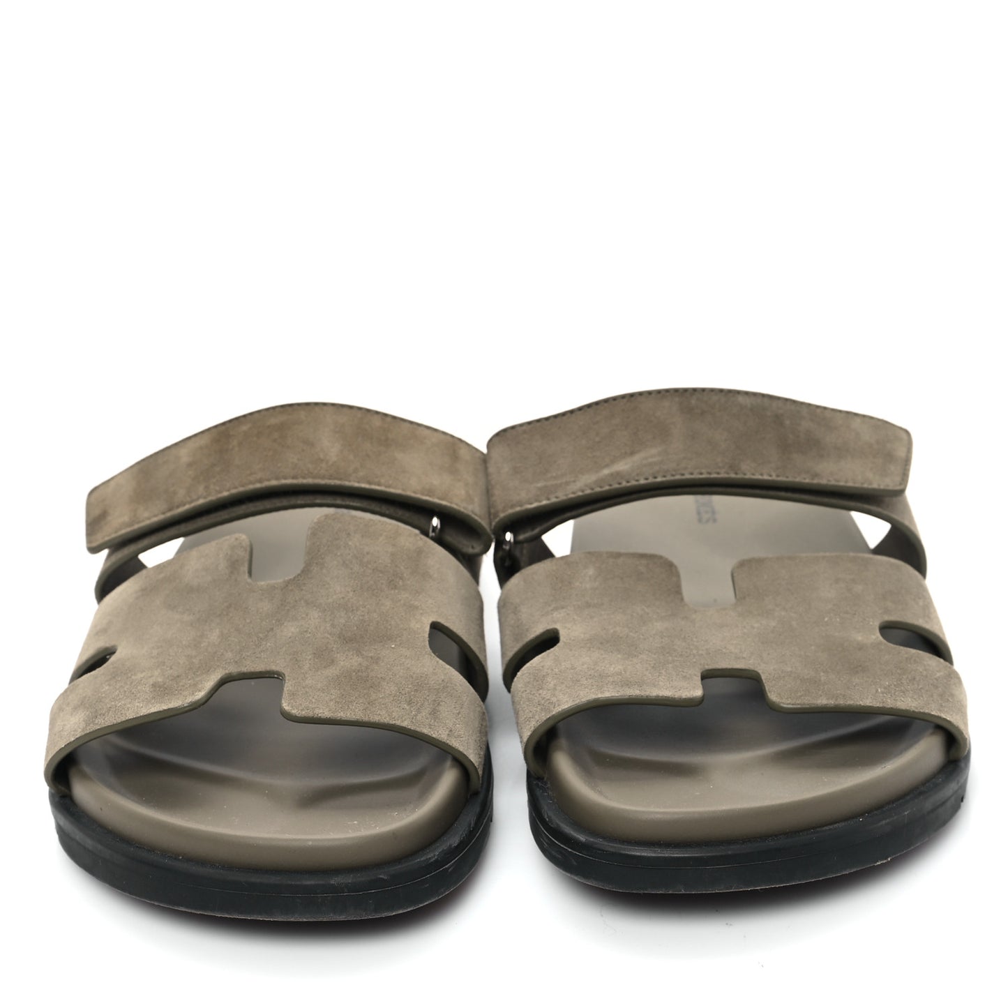 Suede Goatskin Womens Chypre Sandals 41 Vert Toundra