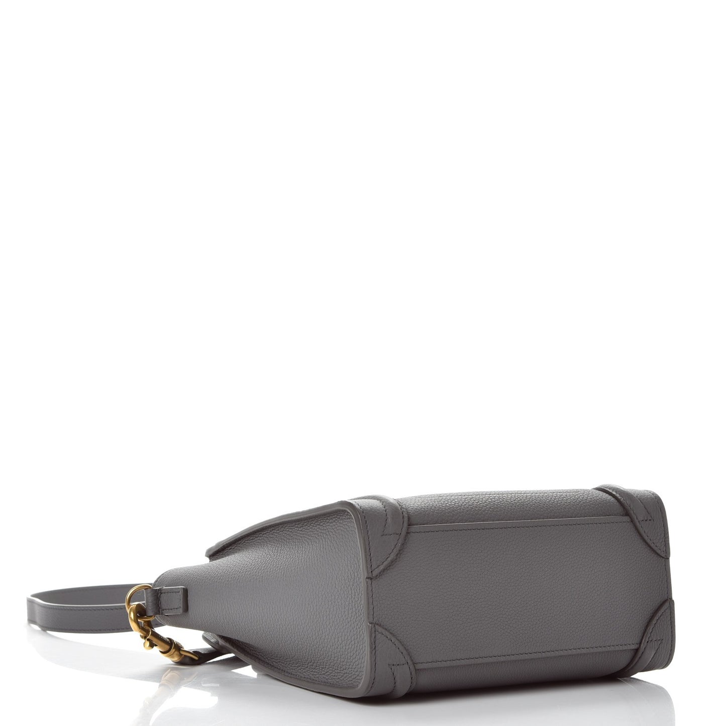 Baby Grained Calfskin Nano Luggage Kohl