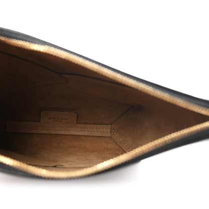 Loewe Shiny Calfskin Puzzle Fold Pouch Black 4 of 9