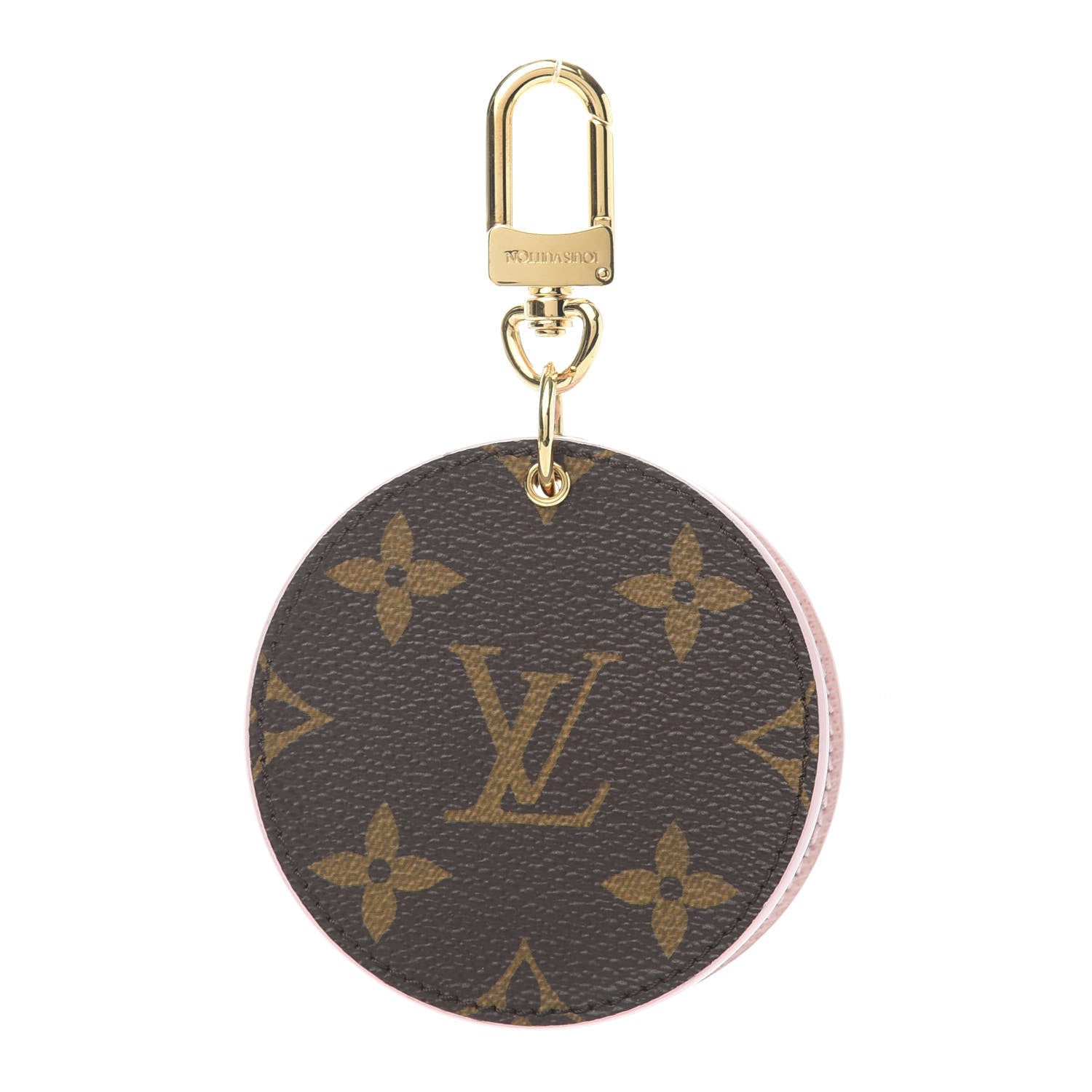 Louis Vuitton Monogram LV Mirror Bag Charm Key Holder Rose Ballerine 3 of 6