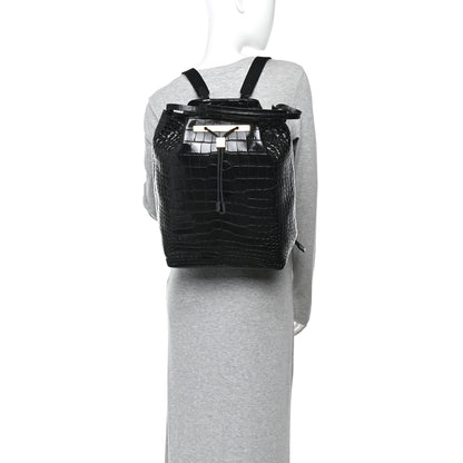 The Row Alligator Backpack Black 2 of 9