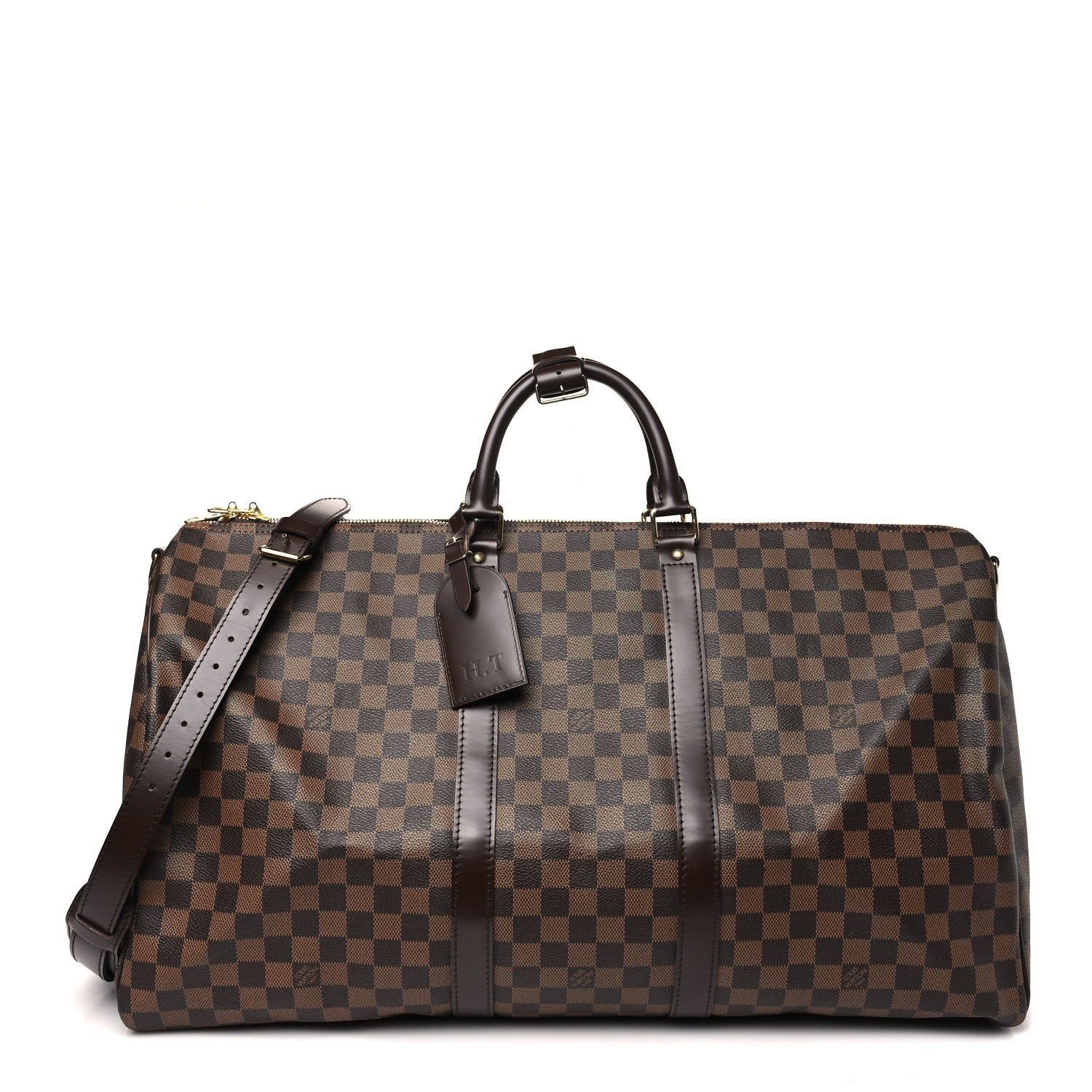 Louis Vuitton Damier Ebene Keepall Bandouliere 55 1 of 10