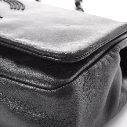 Chanel Lambskin Studded CC East West Flap Black 10 of 16